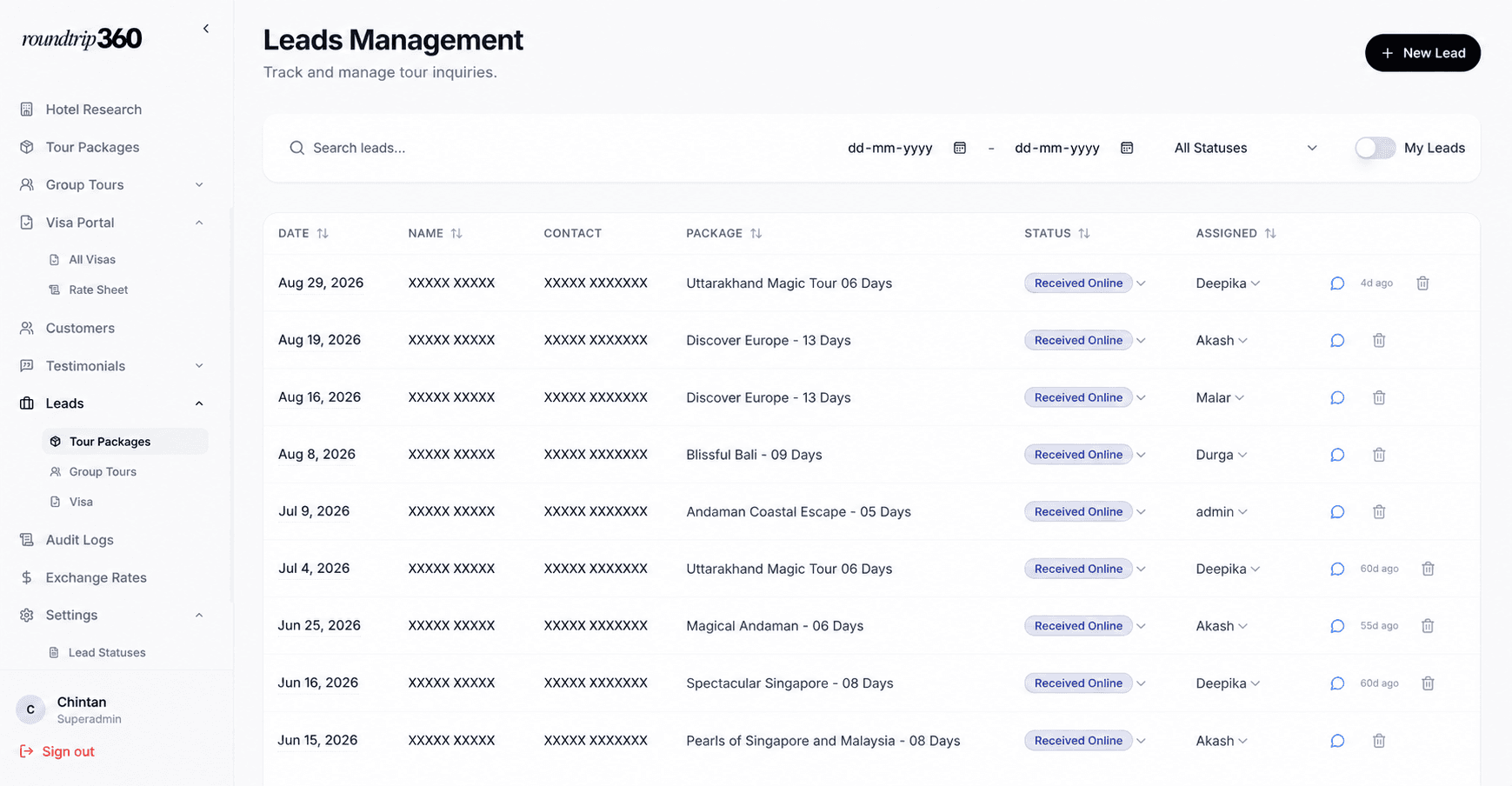 RoundTrip360 Operations Platform screenshot 3