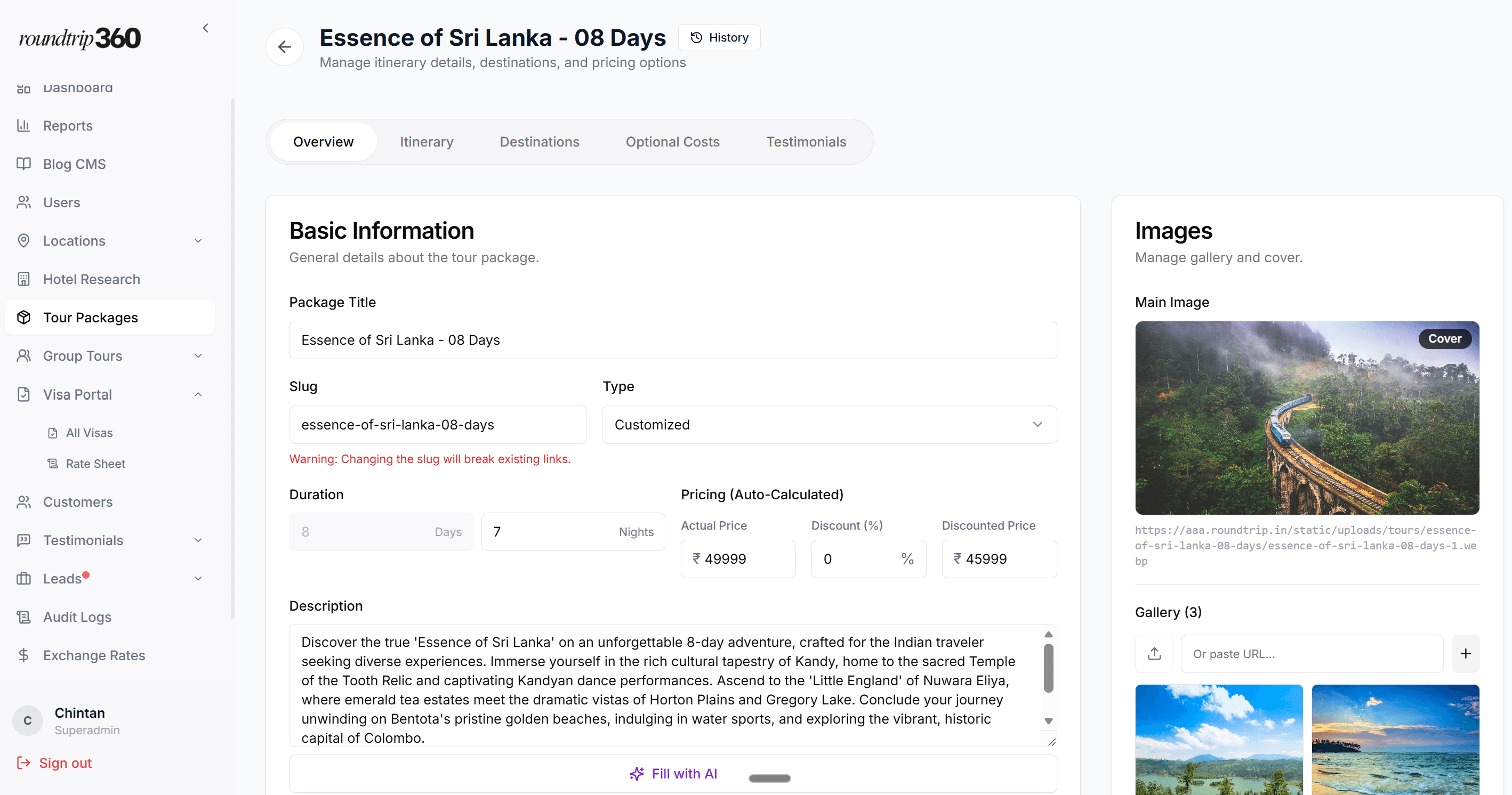 RoundTrip360 Operations Platform screenshot 2